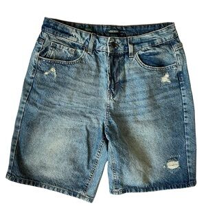 WILD FABLE MID RISE DENIM BAGGY BOY SHORTS SIZE 8 WOMENS